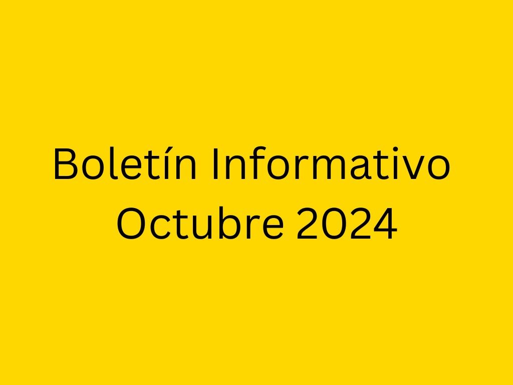 Boletín Informativo Octubre 2024